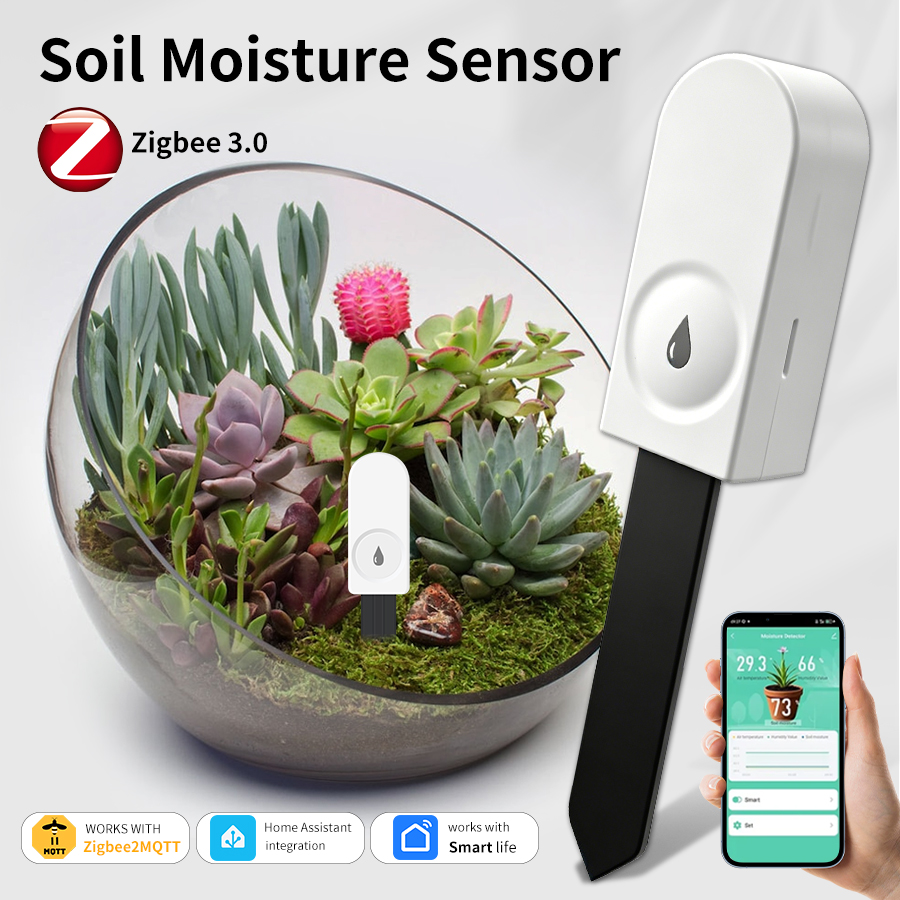 Intervalometer Timer - スマート ZigBee 土壌水分センサー温度湿度計検出器温湿度計庭土壌テスター APP リアルタイムモニター