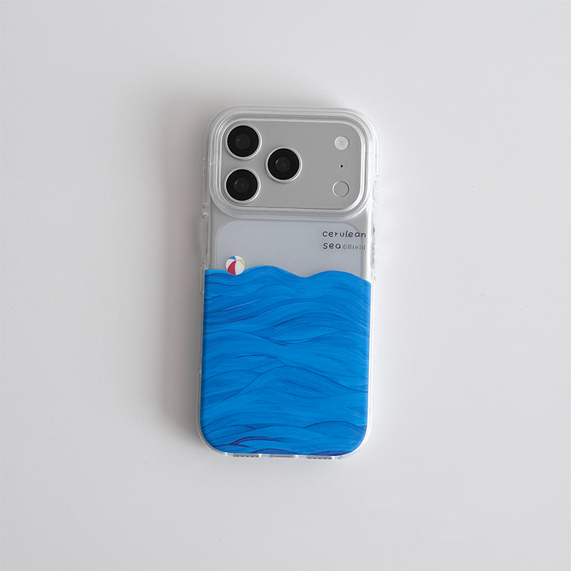 Photography Hobby - 油絵風海面テクスチャのiPhoneケース iPhone 17 Air 16 Pro