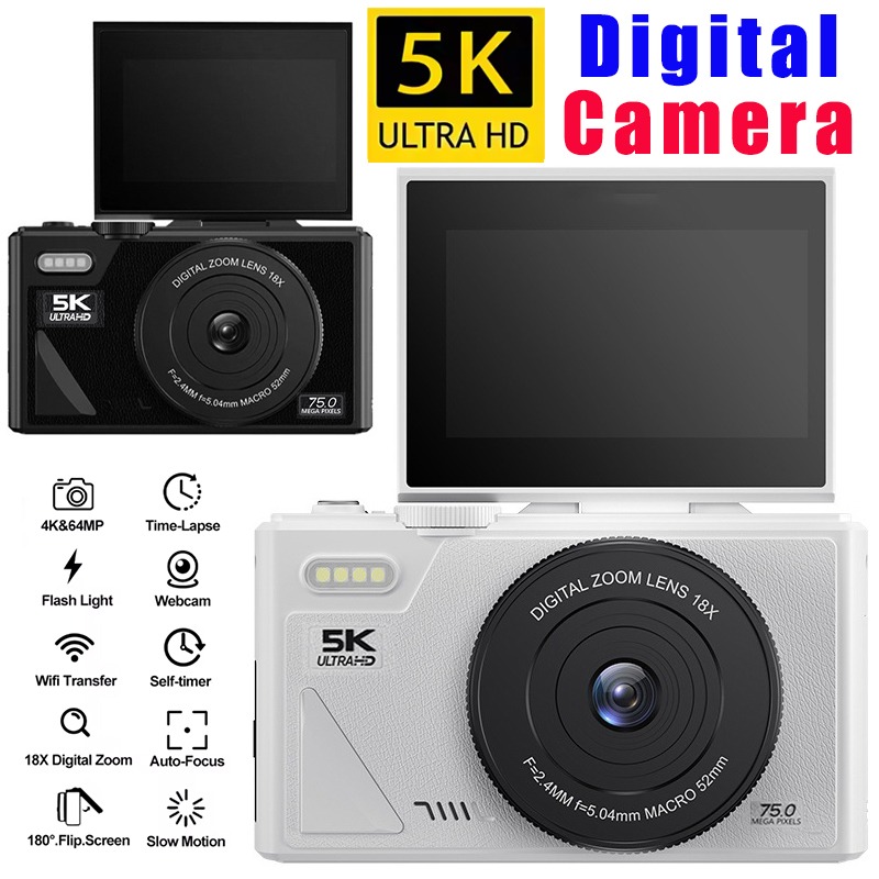 Photography Nature Images - 75MP デジタルカム写真カメラ 3.0 インチフリップスクリーン WIFI 18X