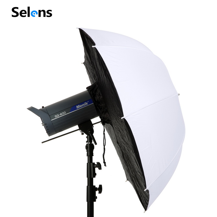 Photography Umbrella Diffuser - Selens 101cm/40インチ シュートスルー傘ソフトボックス 半透明拡散傘 写真撮影用照明調整用