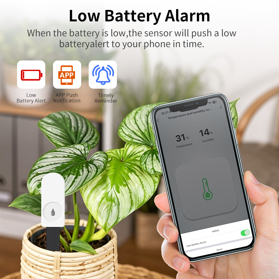 スマート ZigBee 土壌水分センサー温度湿度計検出器温湿 - Intervalometer Timer のレビューと価格