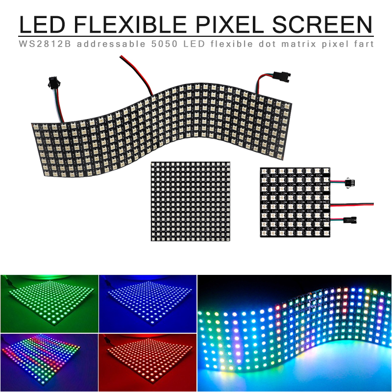 LEDデジタルピクセルスクリーン WS2812B SMD 5 - Pixel Art Led Panel のレビューと価格