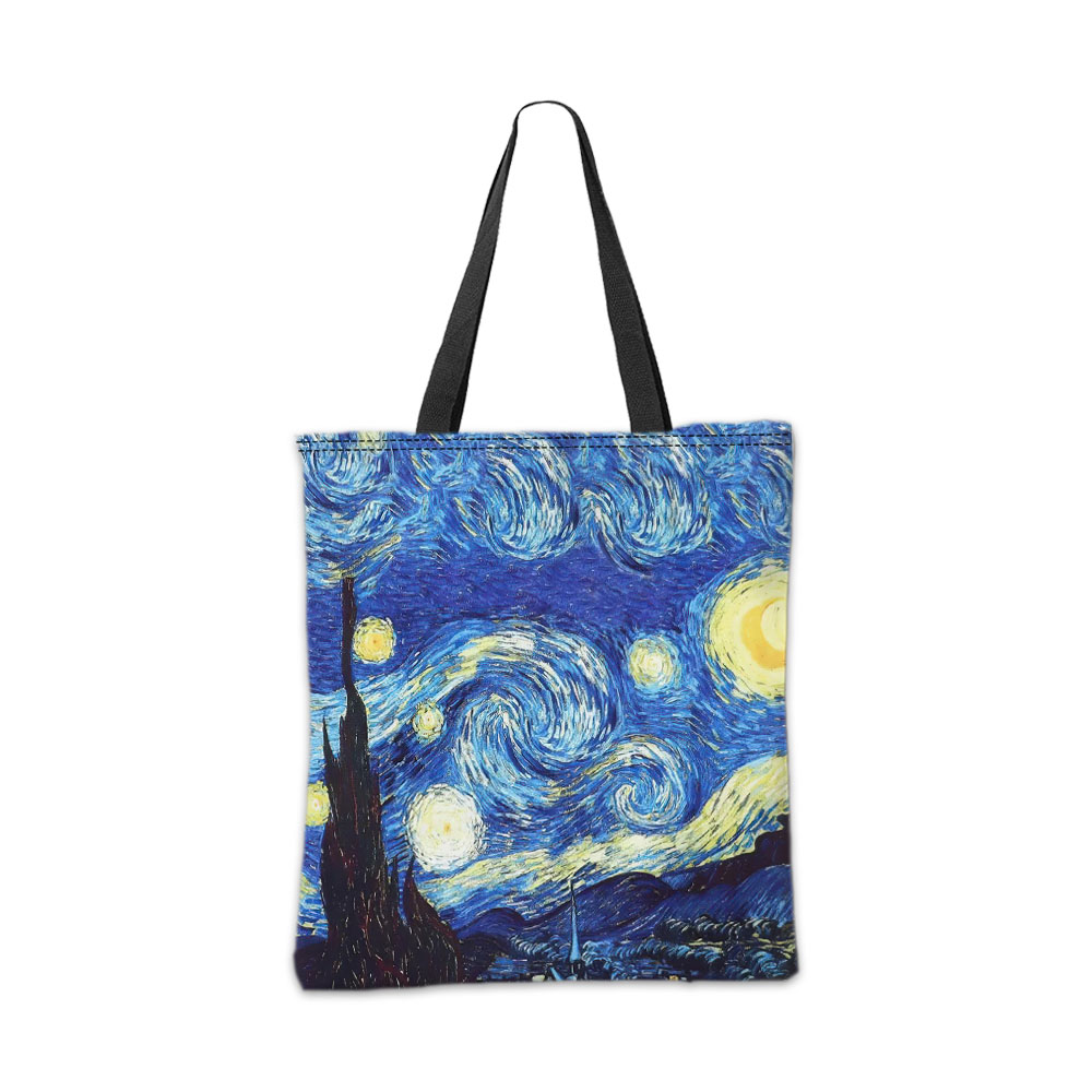 ゴッホシリーズ トートバッグ 化粧ポーチ 油絵 星月夜 ひま - Photography Hobby のレビューと価格
