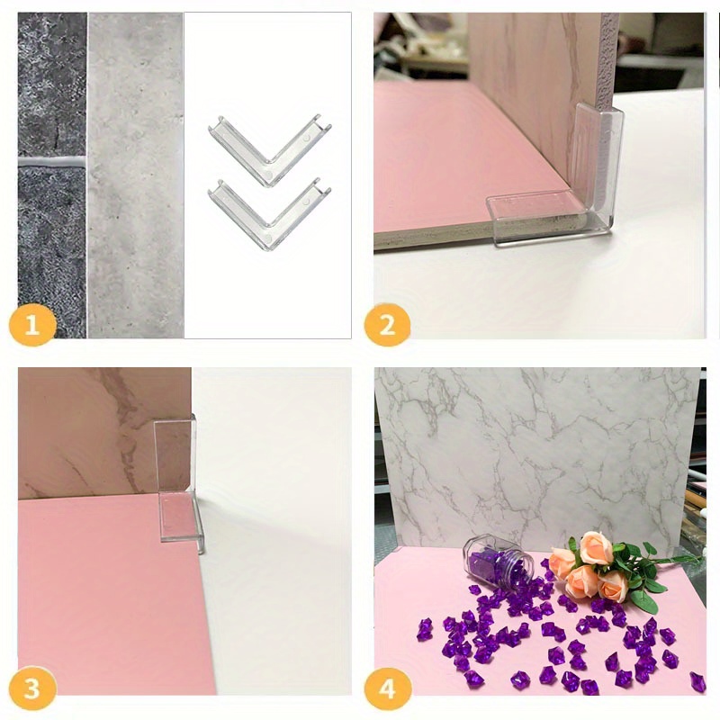 6個 4*4cm プラスチック背景バックル - 写真スタジオ - Photography Term のレビューと価格
