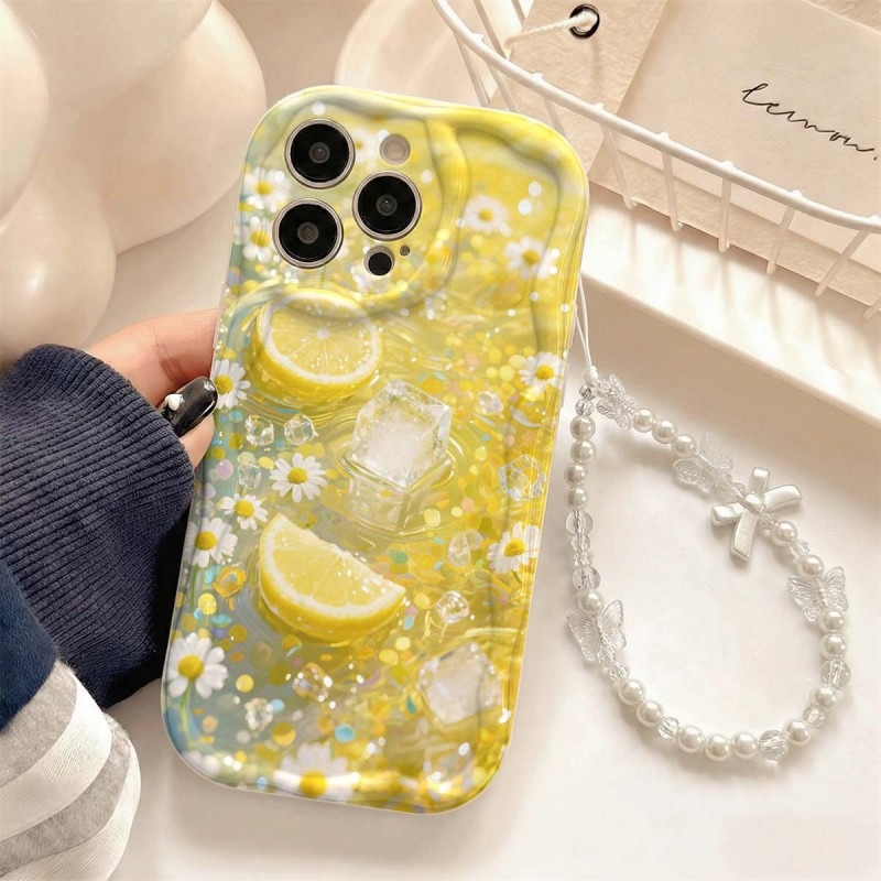 油絵レモンブロッサムアイスキューブ柄スマホケース Samsu - Photography Hobby のレビューと価格