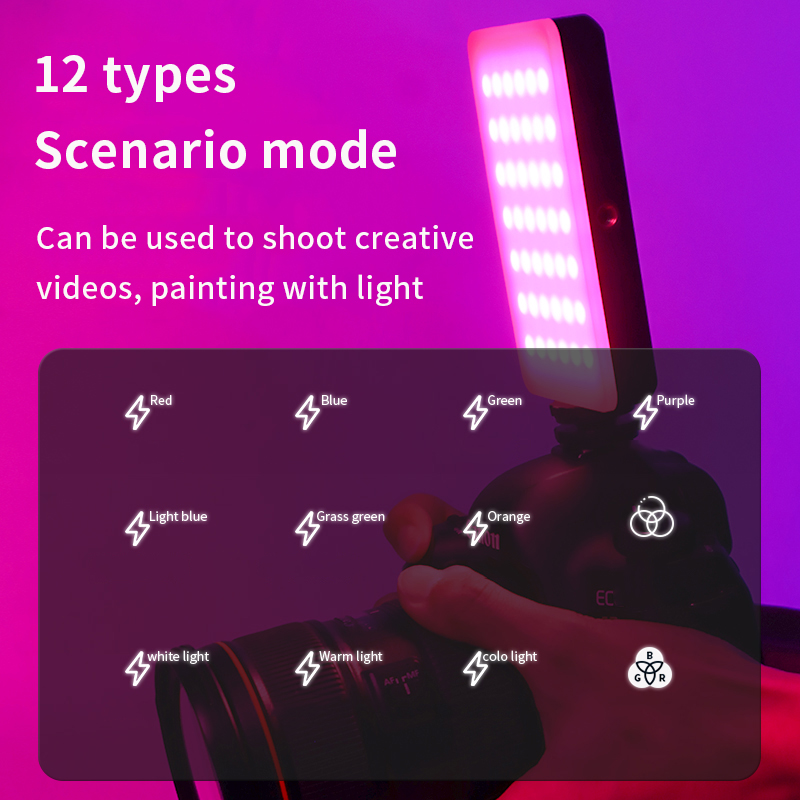 RGB ビデオライトポータブル LED カメラライトパネルフ - Pixel Art Led Panel のレビューと価格