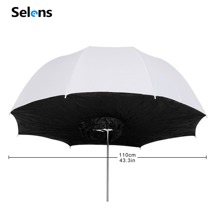 Selens 101cm/40インチ シュートスルー傘ソフト - Photography Umbrella Diffuser のレビューと価格