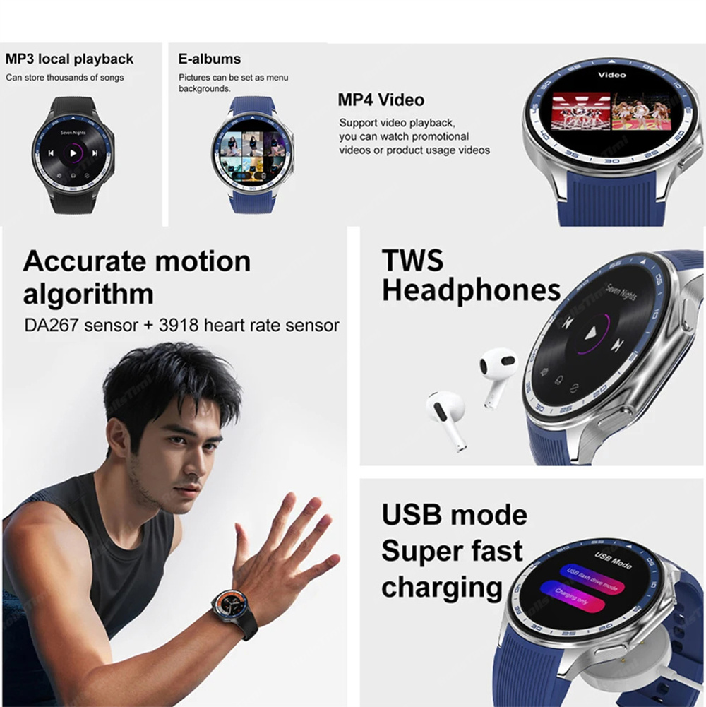 1.43 AMOLED スマートウォッチ 3D サラウンドビ - Intervalometer Timer のレビューと価格