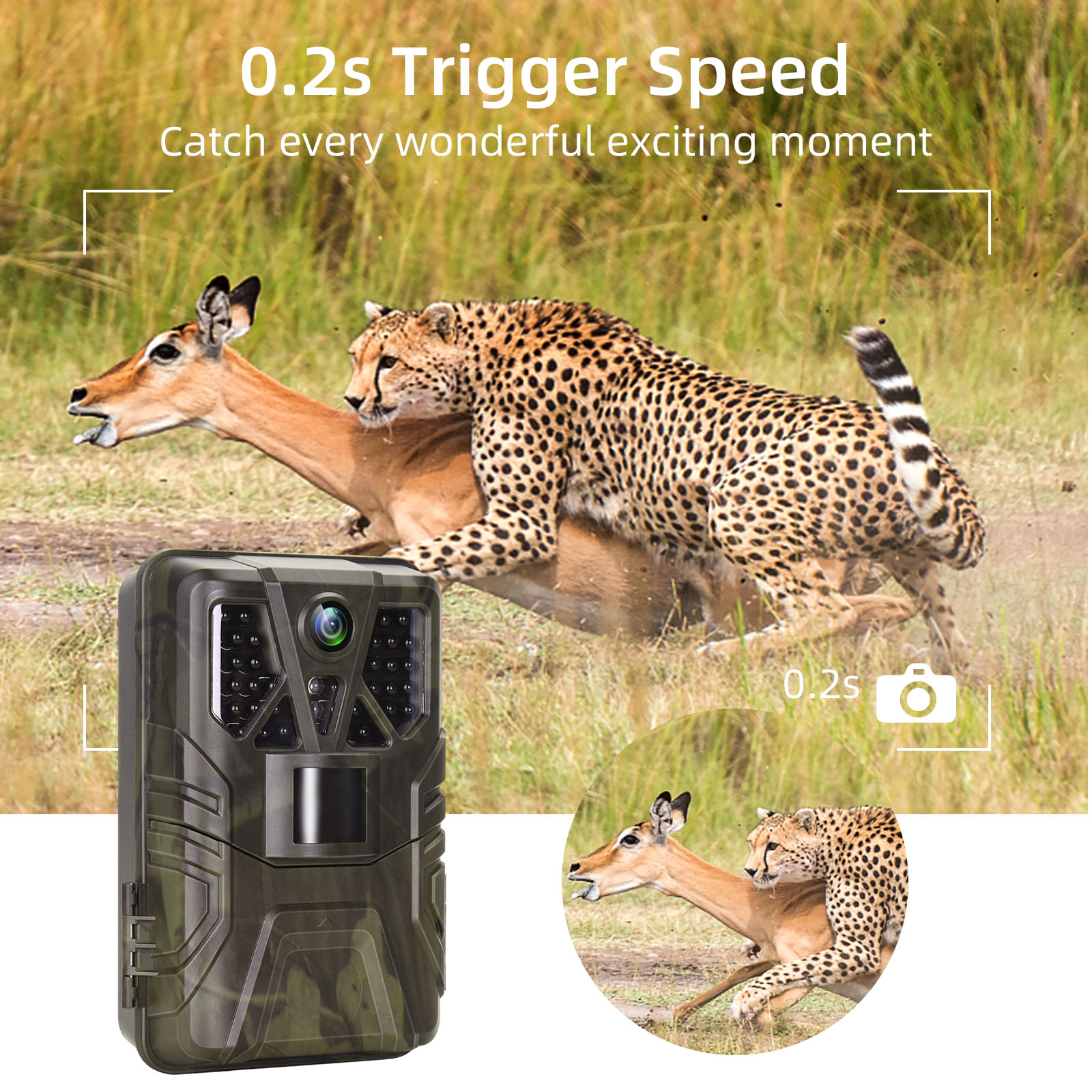 野生動物トレイルカメラ 36MP 2.7K HD ナイトビジ - Photography Term のレビューと価格