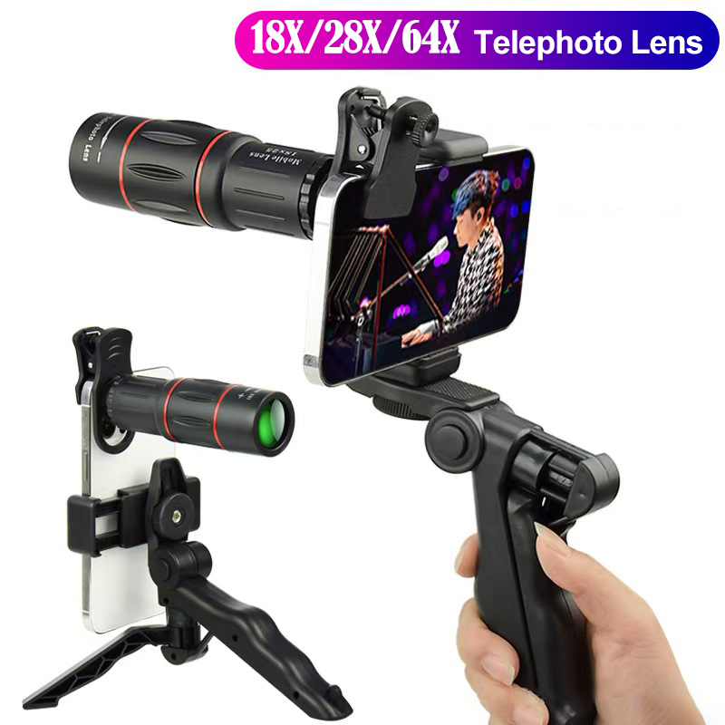 64倍望遠鏡モバイルフォンレンズ、写真撮影用マクロフォンレン - Photography Trick のレビューと価格