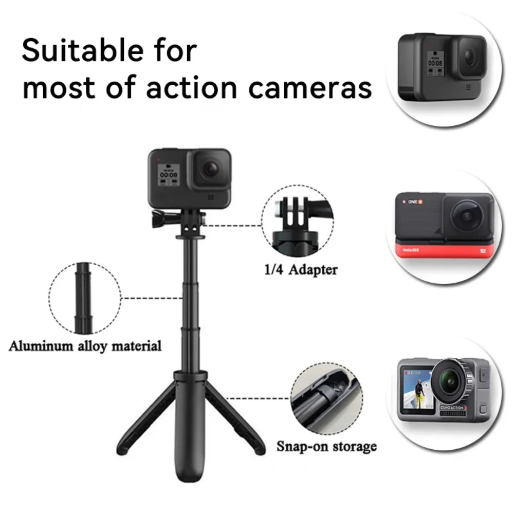 GoPro Hero 12,11,10用の拡張可能なミニ三脚 - Gopro Action Camera Hero 12 Black のレビューと価格