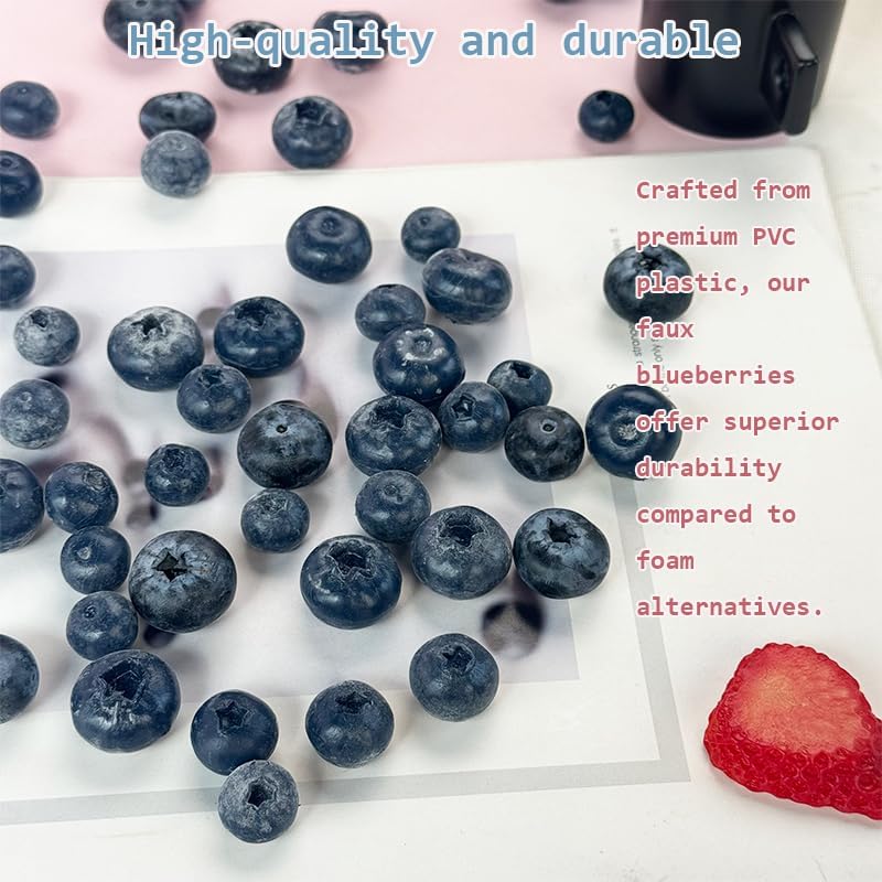 フェイクブルーベリー、リアルな人工果物、耐久性のあるブルーベ - Photography Of Food のレビューと価格