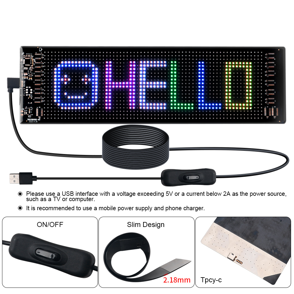 LEDマトリックスピクセルパネルスクロール式明るい広告LED - Pixel Art Led Panel のレビューと価格