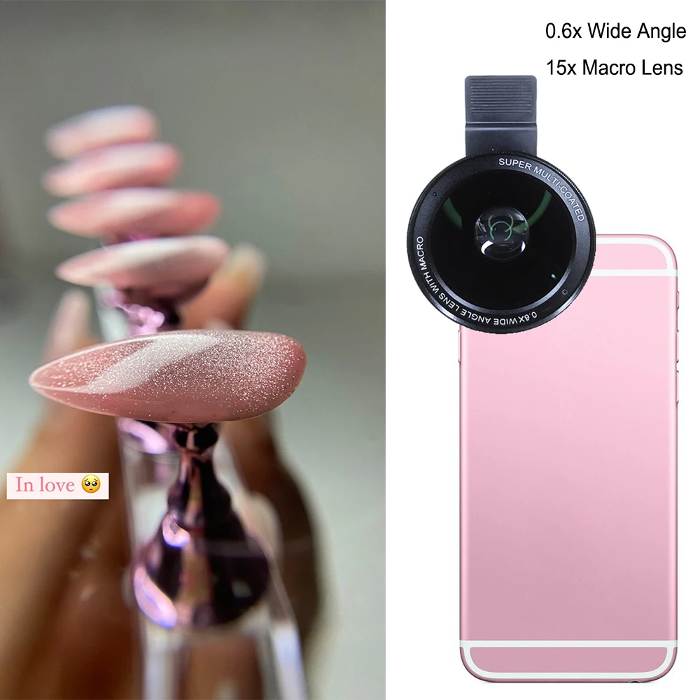 15X マクロレンズ 4K HD プロの写真電話カメラレンズ - Photography Trick のレビューと価格