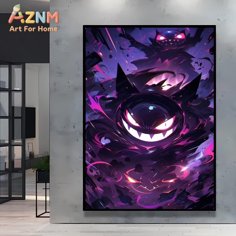 1個入りポケモンゲンガーテーマウォールアートダークファンタジ - Photography Dark のレビューと価格