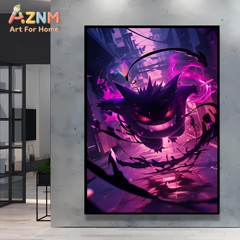 1個入りポケモンゲンガーテーマウォールアートダークファンタジ - Photography Dark のレビューと価格